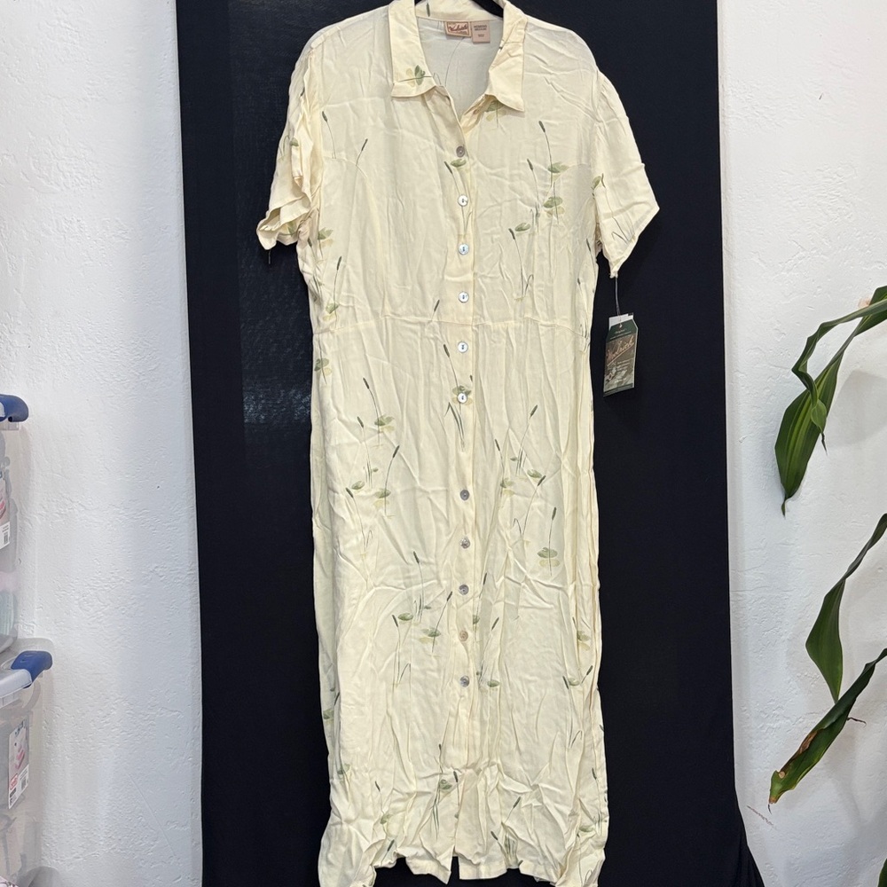 Woolrich Ivory Floral Midi Dress